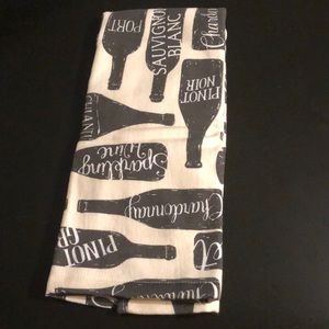 Wine bottle kitchen towel